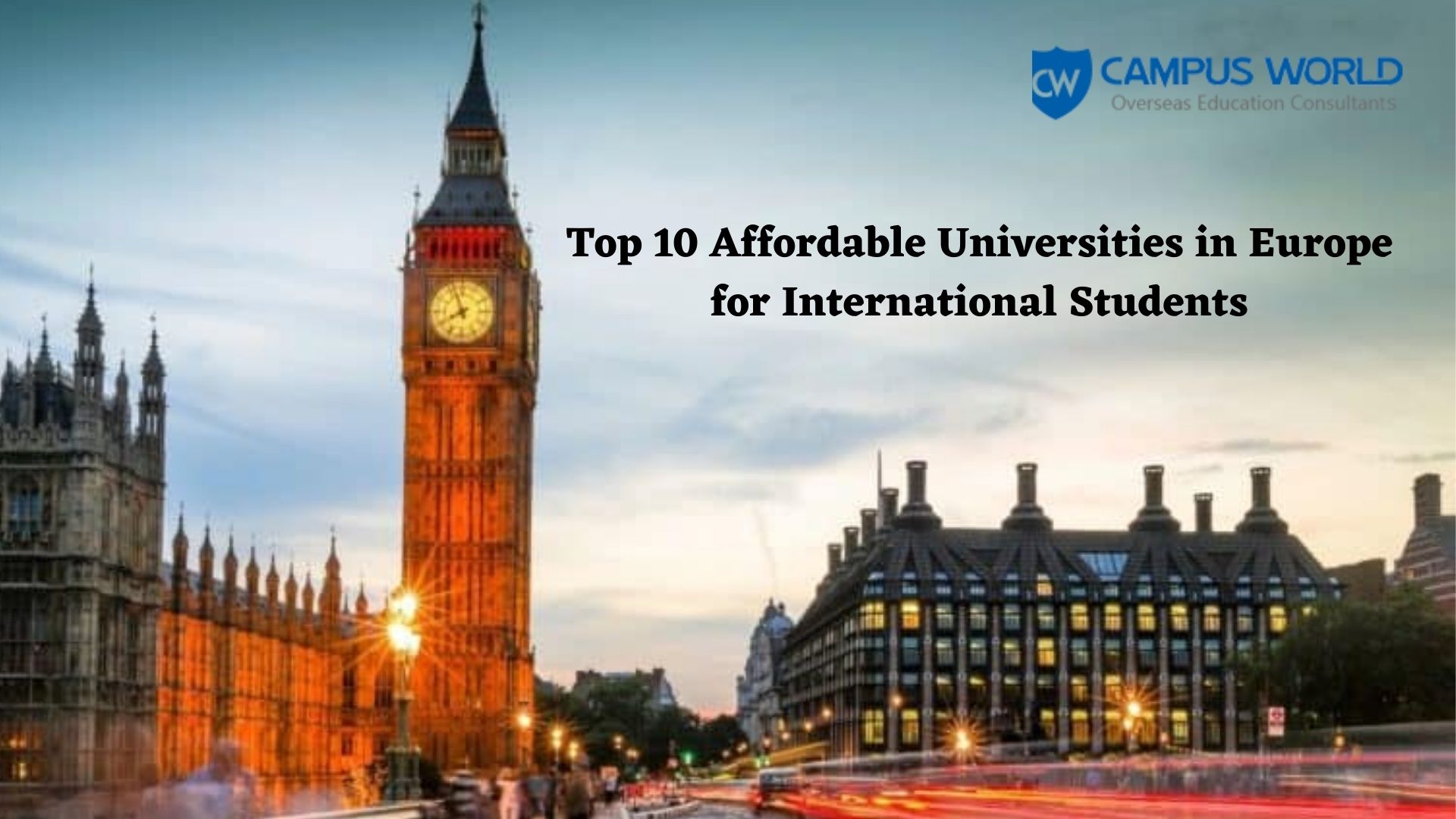 Top 10 Affordable Universities in Europe for International Students